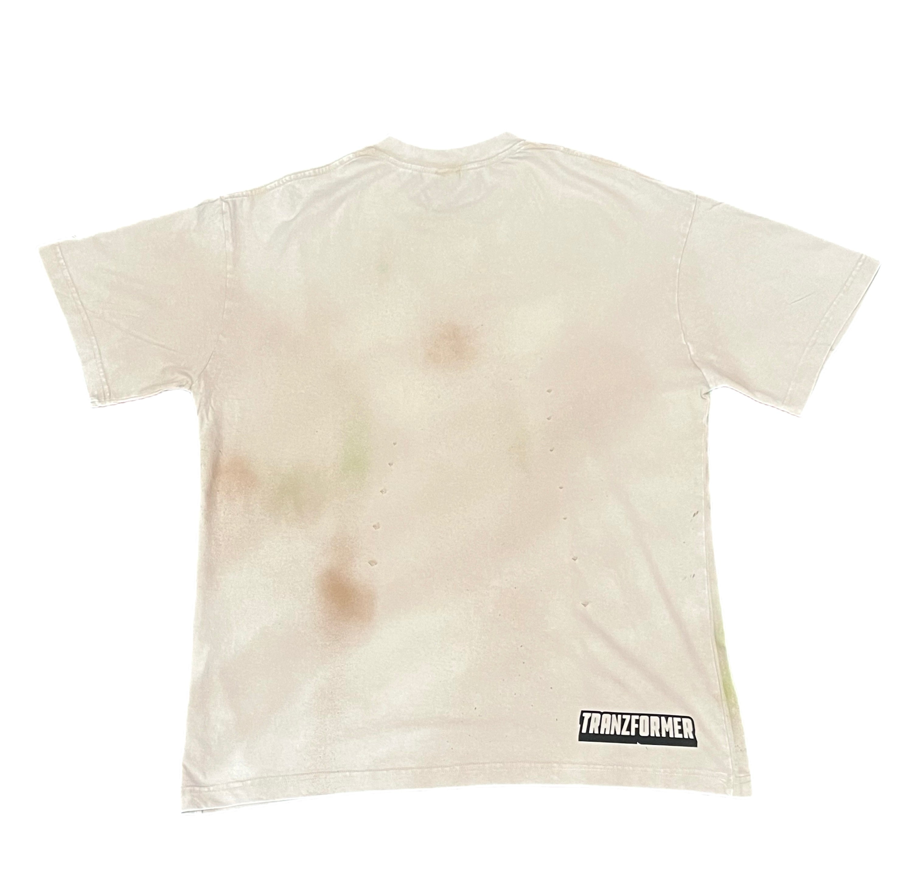 Heart head family distress T-shirt size medium