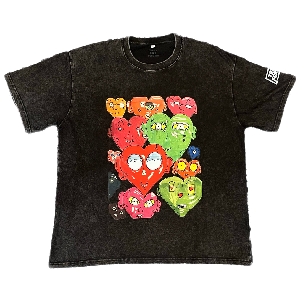 Heart head cake up t shirt size medium
