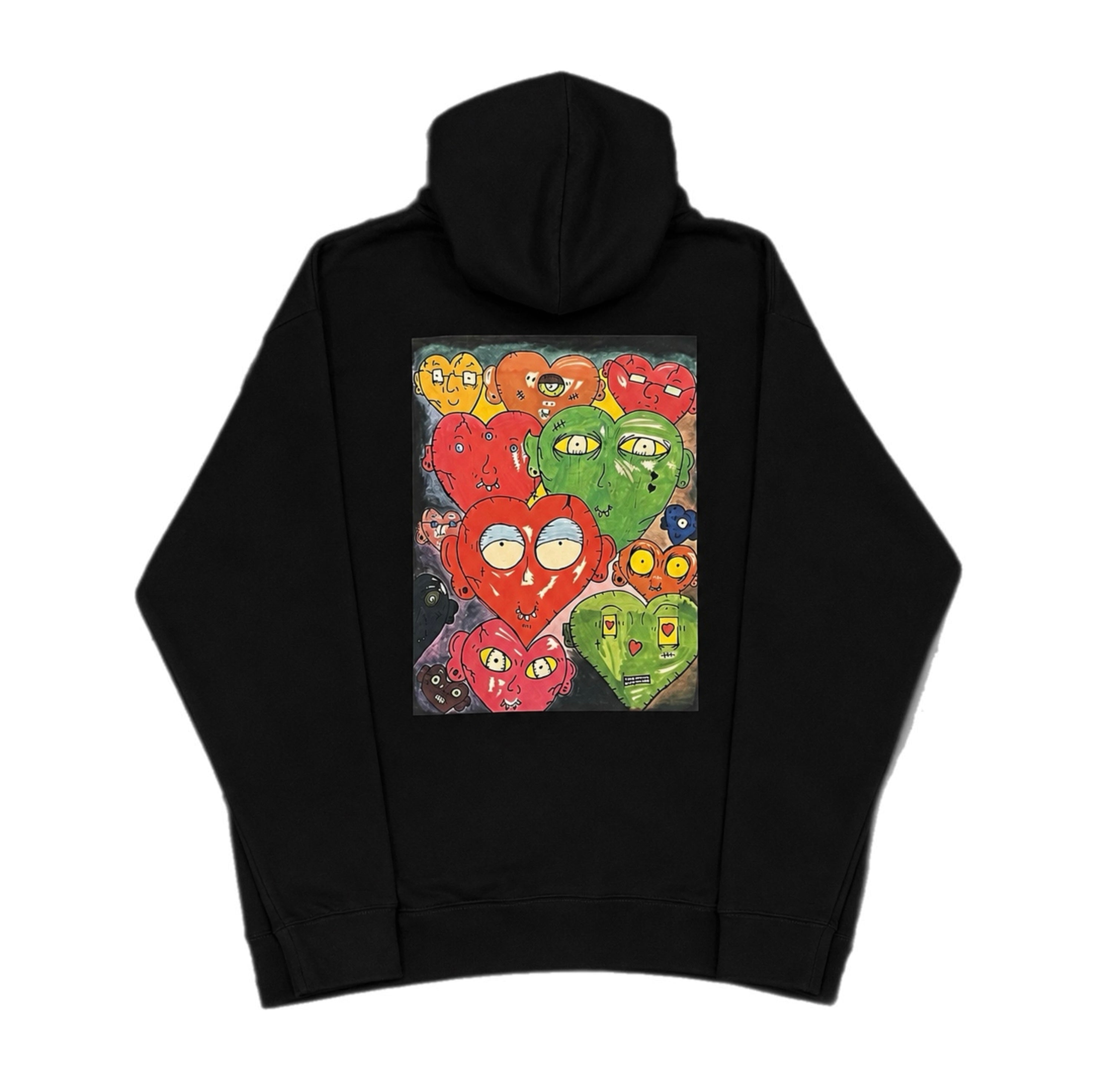 Heart head family hoodie size large
