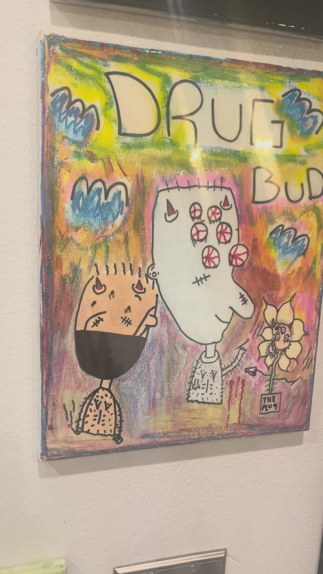 Drug buds painting